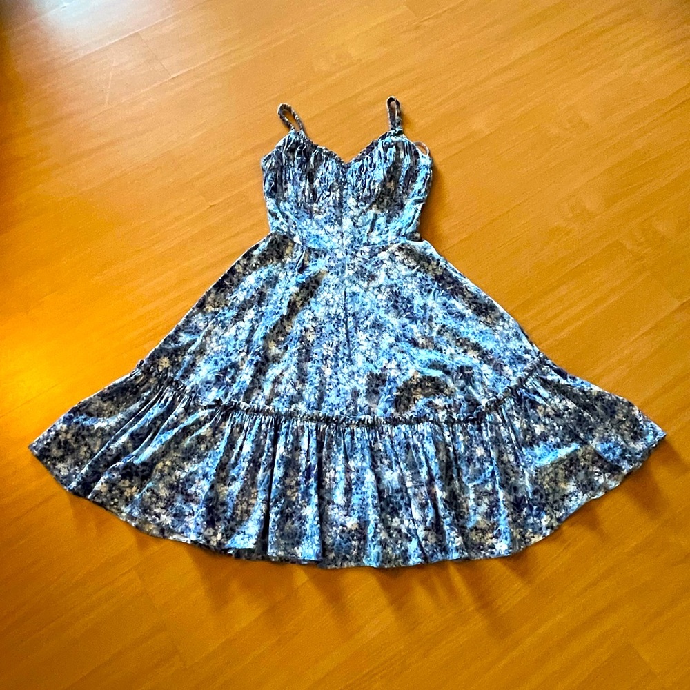 Alix of Miami blue and white sundress Size Small